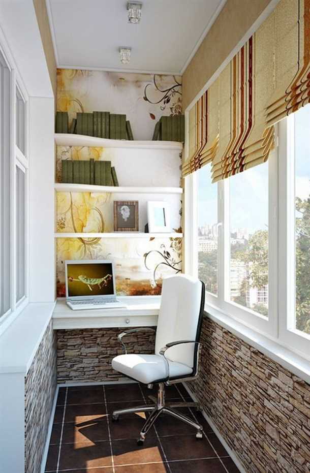 Свет и цвета в обустройстве лоджии