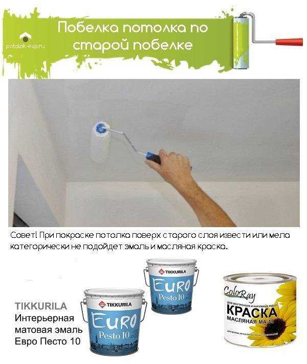 Как побелить потолок Как побелить потолок