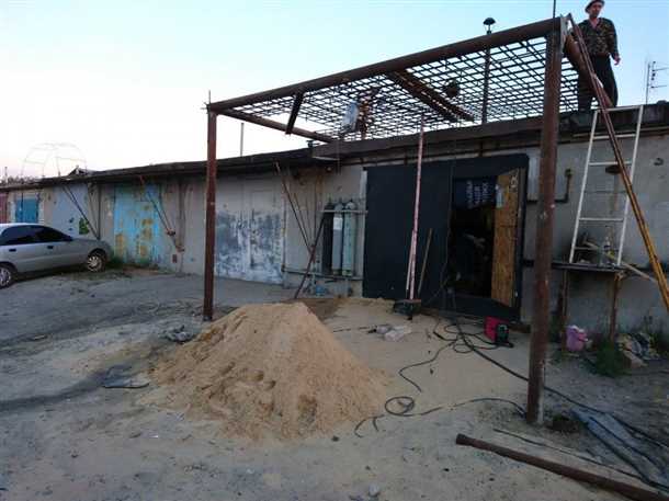 Завершающие работы на втором этаже гаража