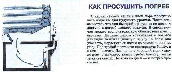 Подготовка и укрепление стен погреба перед просушкой