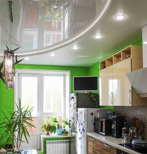 1. Натяжные потолки