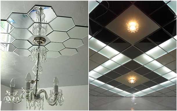 Как сделать зеркальный потолок