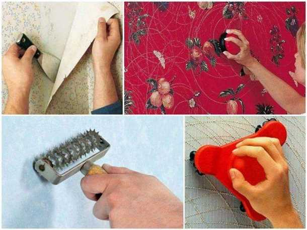 Механический способ снятия обоев со стен гипсокартона