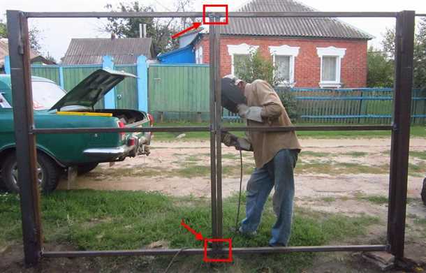 Сварка рамы к проему