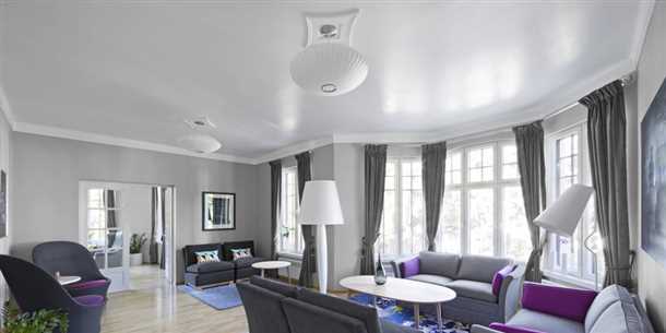 Особенности сатиновых потолков