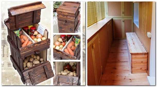 Различные способы упаковки картошки на балконе