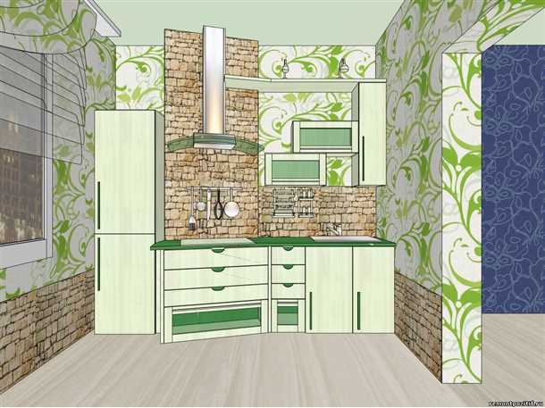 Стили и дизайн обоев для кухни