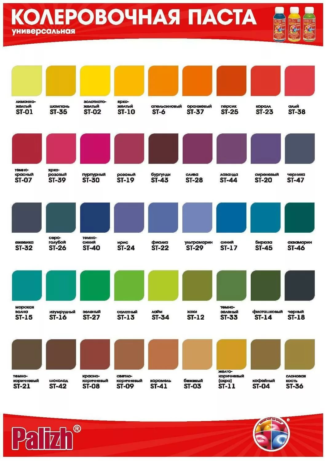 Колер для краски: выбор и применение Колер для краски