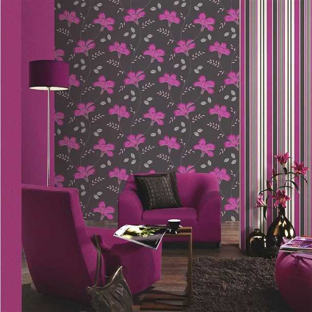 Комбинирование обоев в разных помещениях