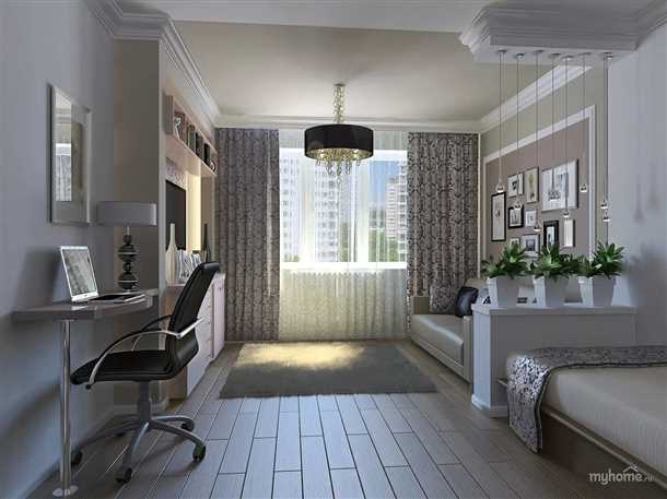 Как организовать комнату с балконом и окном