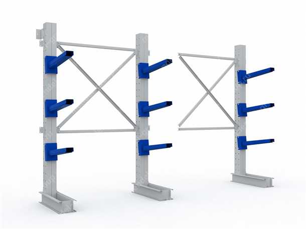 Конструктивные элементы консольных стеллажей