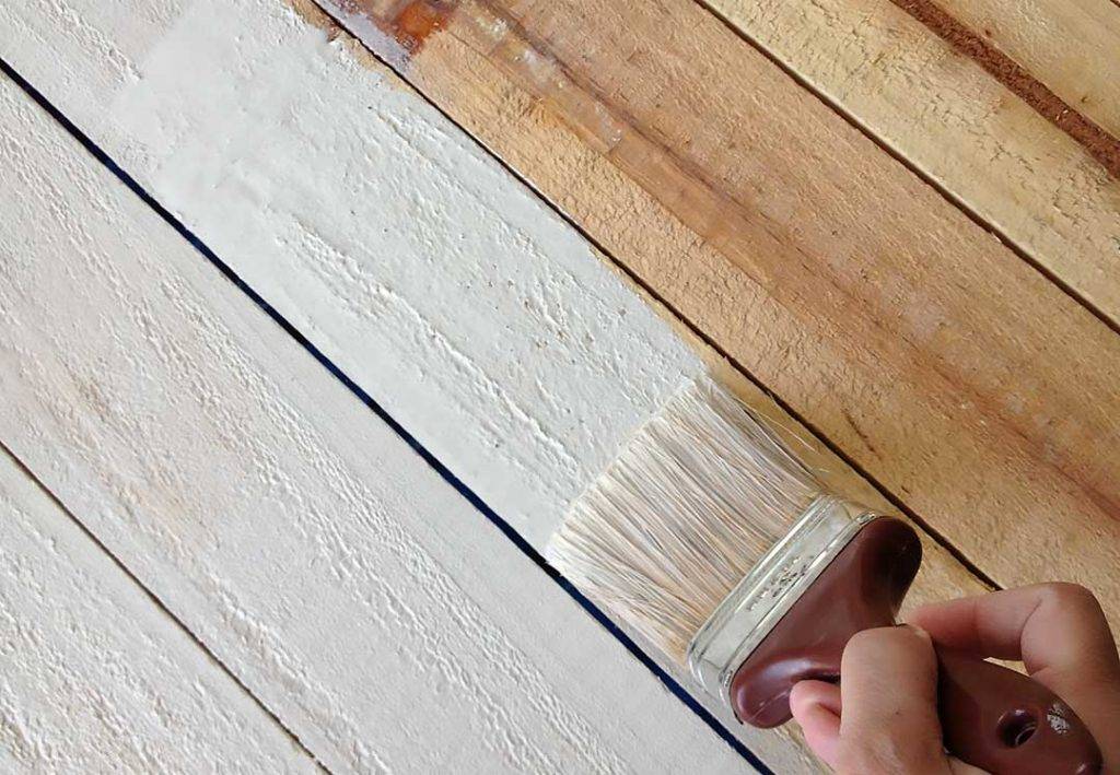 Красим белой краской Красим белой краской