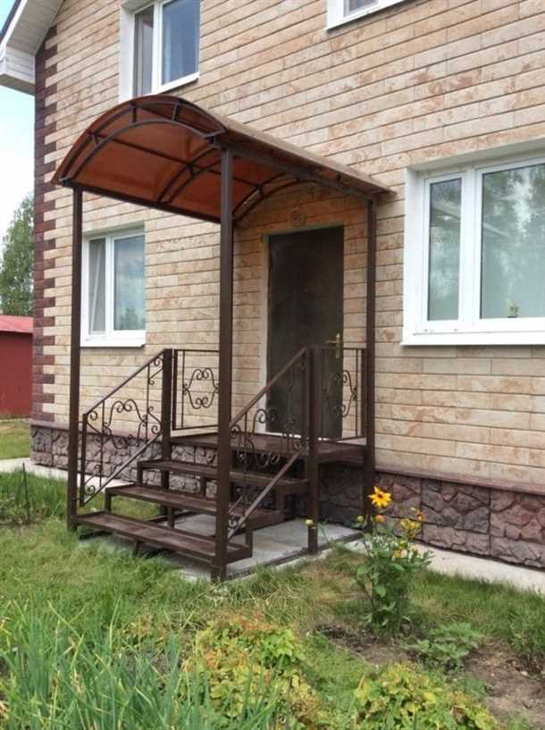 Крыльцо с навесом - идеальное решение для вашего дома Крыльцо с навесом