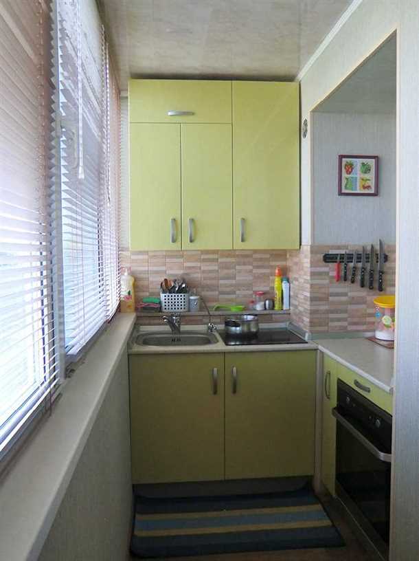 Кухня на лоджии: особенности планировки и дизайн идеи Кухня на лоджии