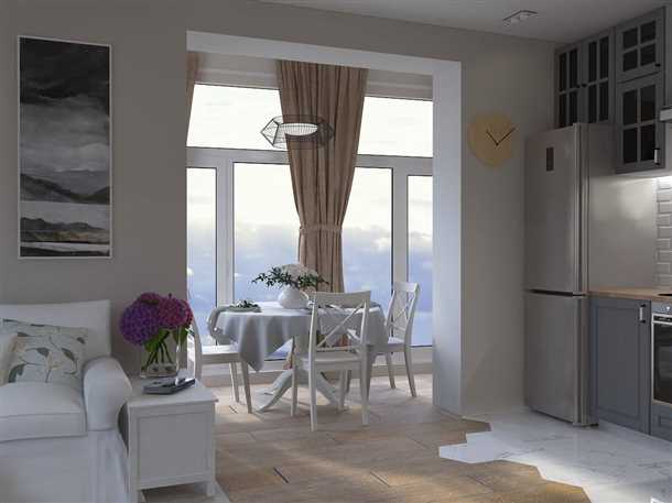 Преимущества лоджии-столовой