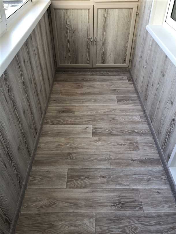 Укладка ламината на балконе с различными препятствиями