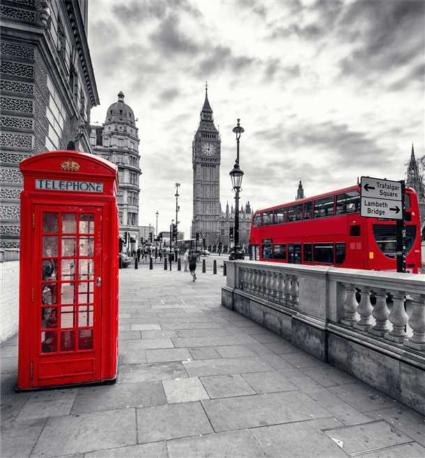 Лондонский стиль в интерьере: преображайте комнату с фотообоями