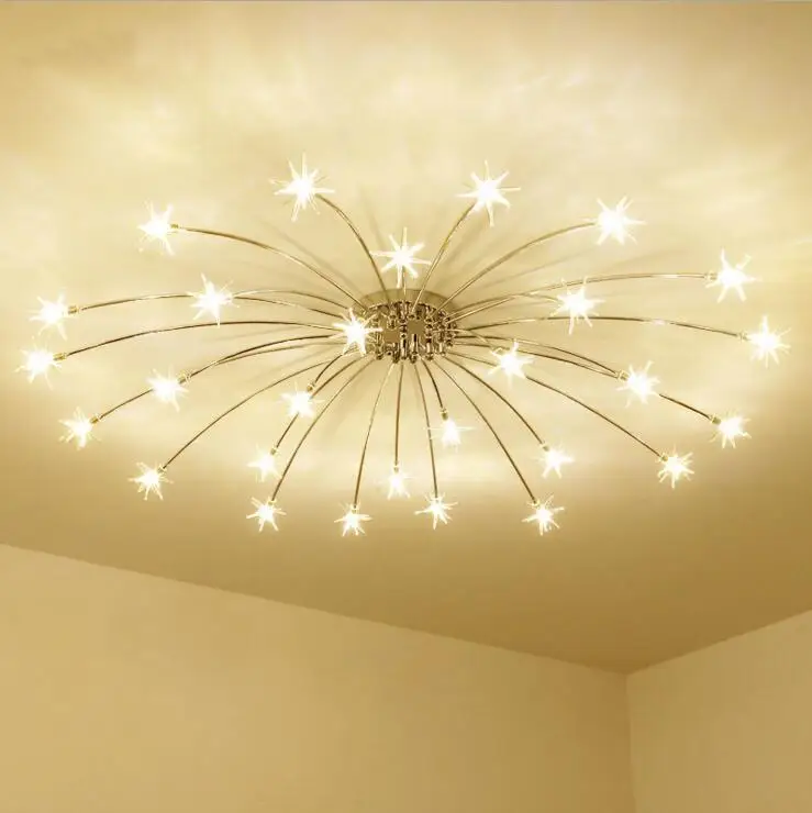 Преимущества люстр для натяжных потолков