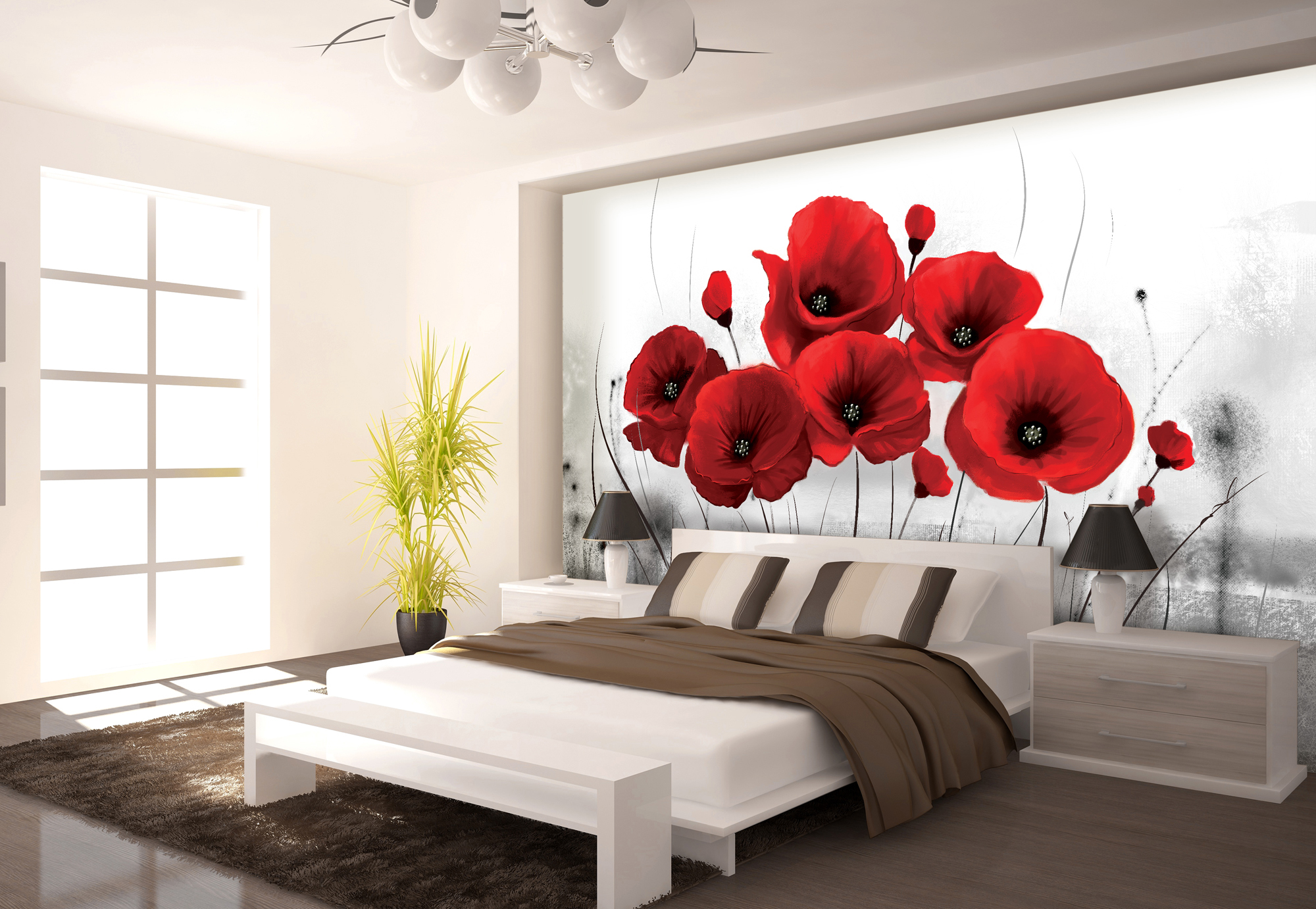 Маки фотообои: натуральная красота в интерьере Маки фотообои