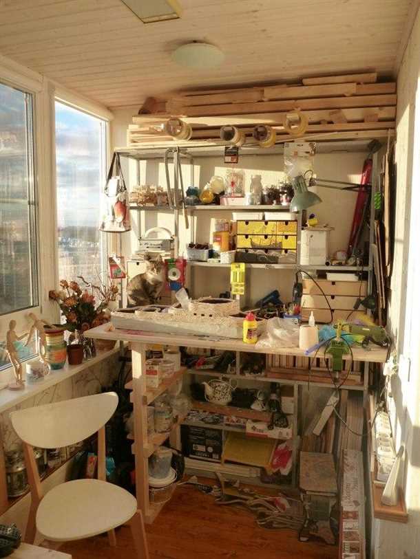 Мастерская на балконе для художников и дизайнеров