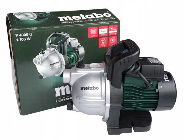 Основные преимущества насосной станции Metabo