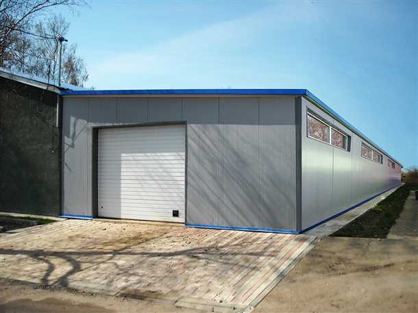 Установка модульного гаража