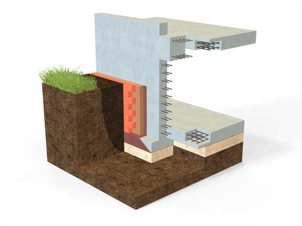 Монолитный цокольный этаж