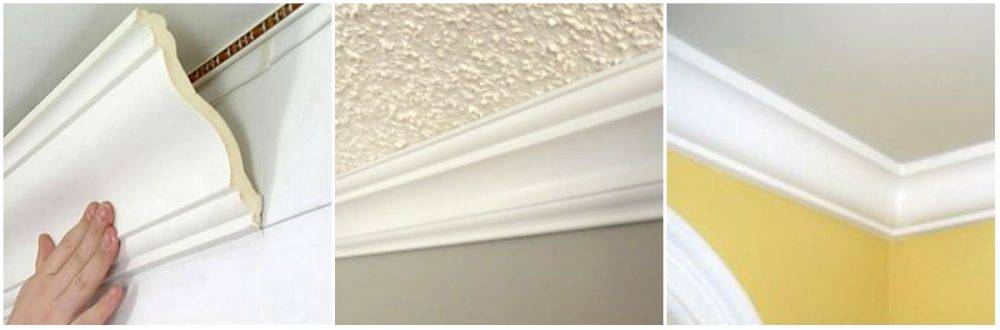 Есть ли возможность закрепить потолочные плинтусы на обоях? Можно ли клеить потолочный плинтус на обои