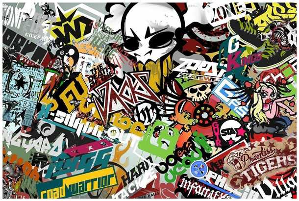 Стильные на обои наклейки для интерьера