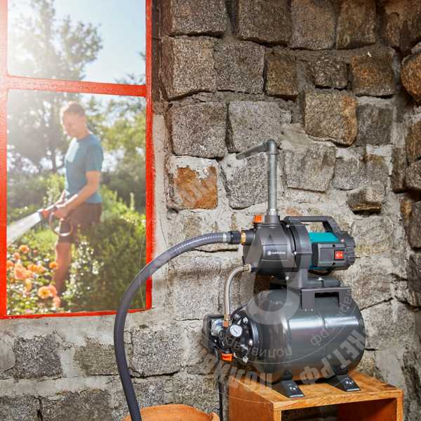 Установка и подключение насосной станции гардена