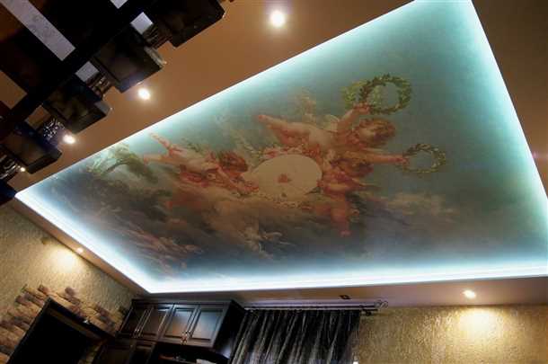 Потолки с изображениями животных