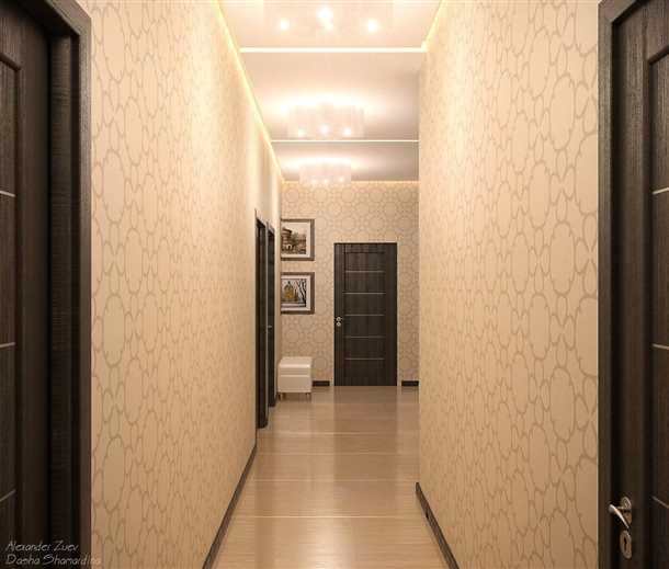 1. Светлые обои для визуального расширения пространства