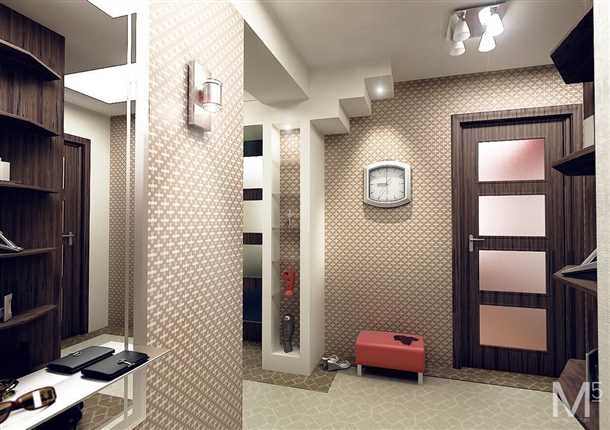 Стильные обои для прихожей