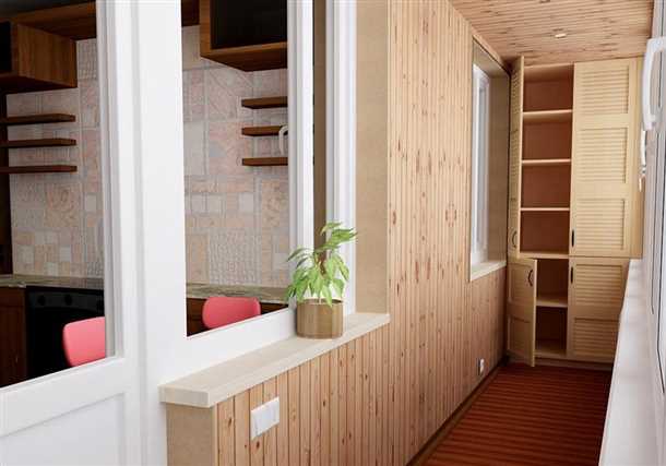 Обшивка лоджии деревянными панелями