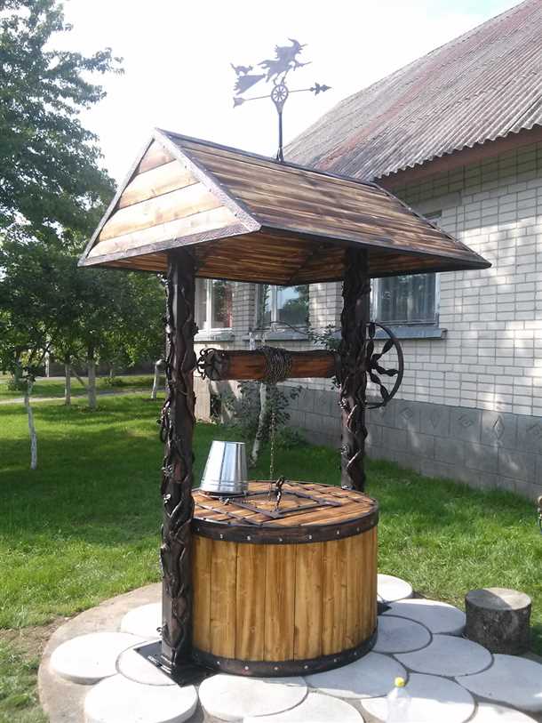 Установка и закрепление колодца