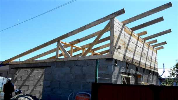 Конструктивные особенности односкатной крыши гаража