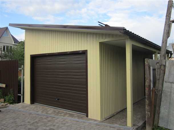 Этапы строительства односкатной крыши гаража