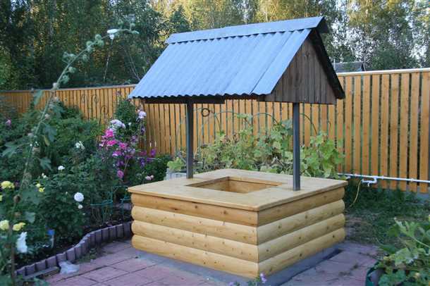 Оформление колодца на даче - функциональные и эстетические аспекты создания комфортной водной точки в садовом пространстве Оформление колодца на даче