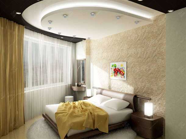 Особенности установки потолка в спальне