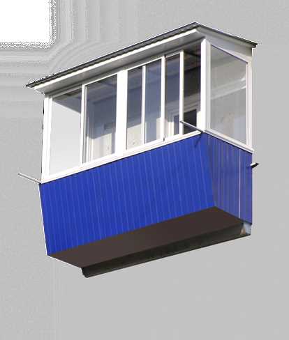 Остекление балконов с крышей Остекление балконов с крышей