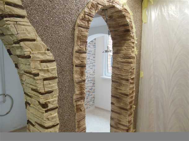 Выбор камня для отделки арки