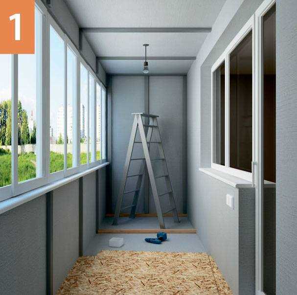 Технология укладки гипсокартонных плит на пол балкона