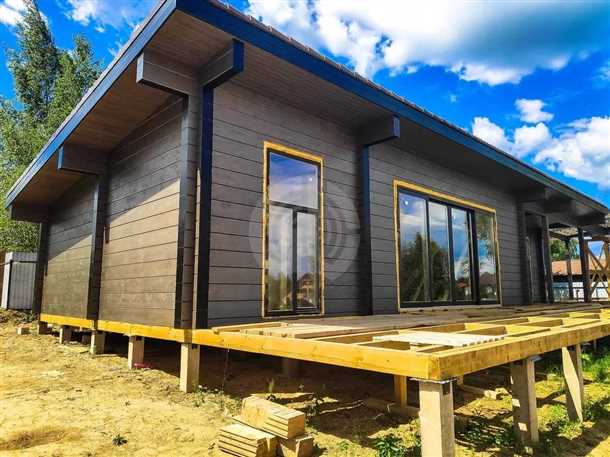 Особенности фасада дома из бруса