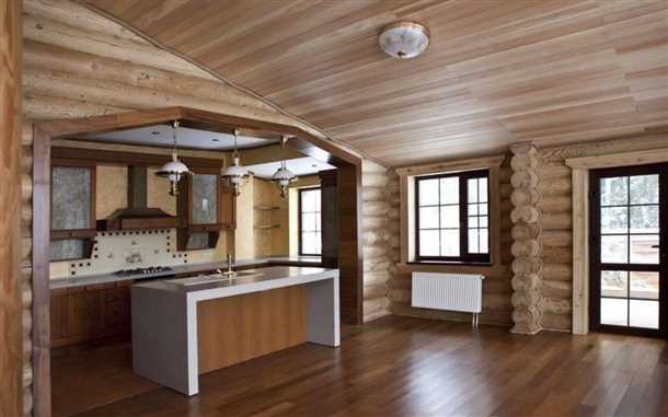 Отделка потолка в деревянном доме Отделка потолка в деревянном доме