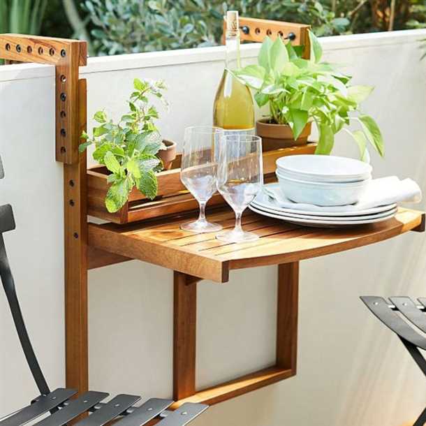 Откидной столик для балкона: удобство и практичность в одном