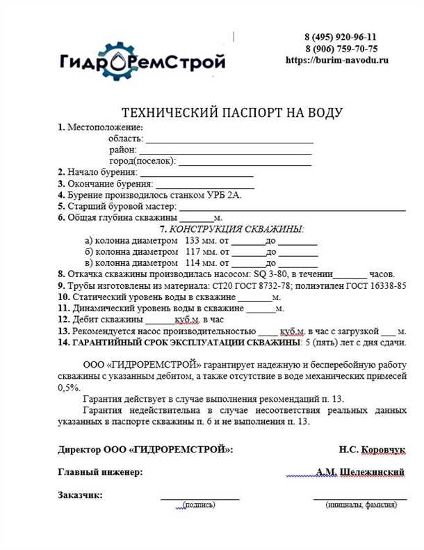 Что такое паспорт скважины [Скважина Skvazhina]?
