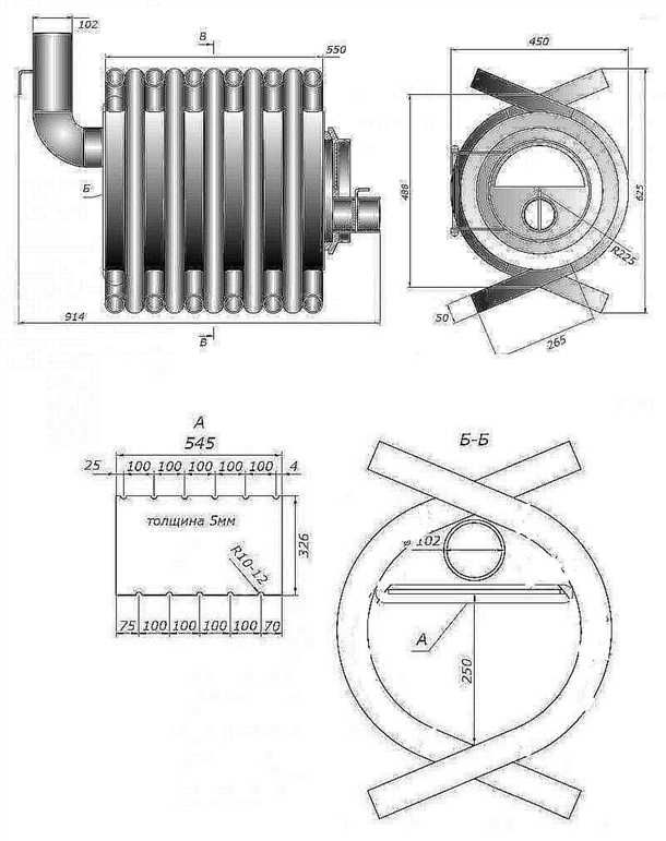 Печь булерьян для гаража своими руками Печь булерьян для гаража своими руками