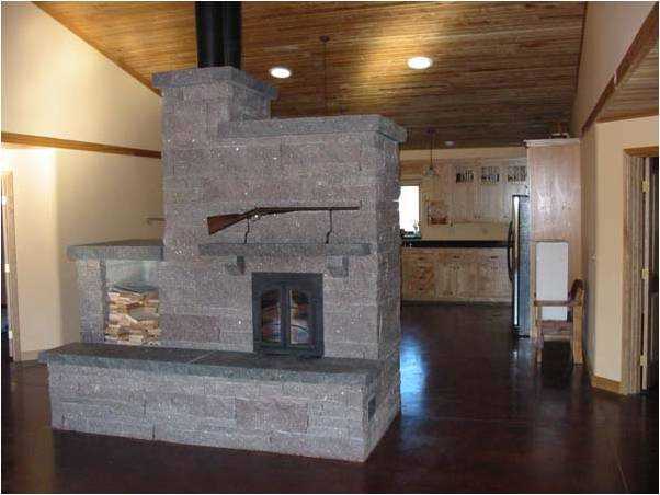 Установка печи в цокольном этаже