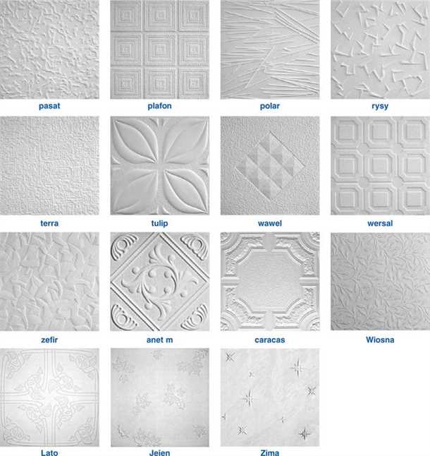 Примеры применения пенопластовой плитки от Potolki