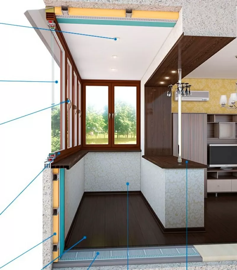 Перепланировка лоджии: превращаем балкон в комнату